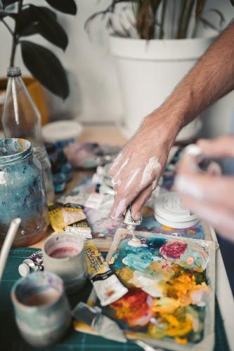 Couples Painting Date Night at Home