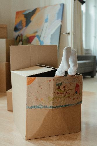 Make a cardboard box castle